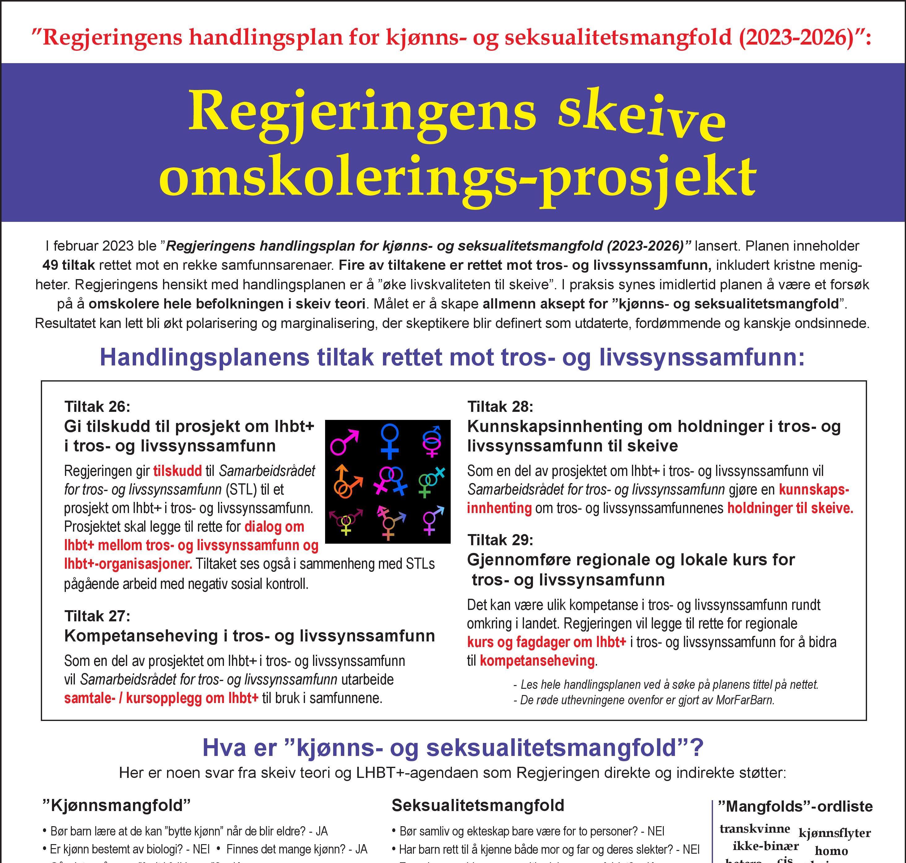 12. juni: Regjeringens skeive omskolerings-prosjekt